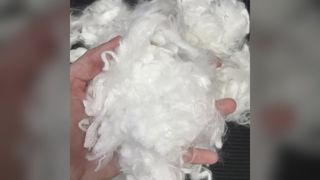 Fibre de stockage d'énergie à changement de phase 2D × 25 mm, fibre discontinue lisse traitée à l'huile de silicium pour textile Filli