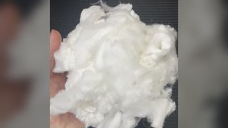Fibre de coton latex vierge régénérée