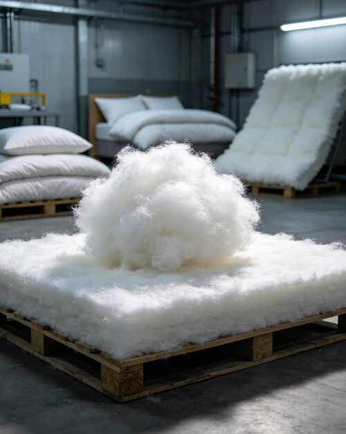 Dernières nouvelles de l'entreprise Fibre Polyester Agrafée Creuse vs Fibre Polyester Bas Point de Fusion : Avantages du Mélange, Applications et Guide de Production