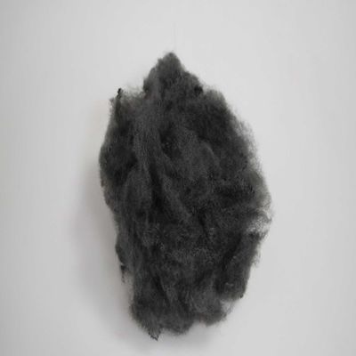 acheter Polyester anti-flamme de couleur grise à faible crimping en fibres vierges de polyester pour tapis fabrication en ligne