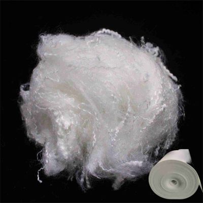 acheter Fibre d'étagère de polyester blanc 180°C Coton dur Rétractable au feu Fibre de polyester fabrication en ligne