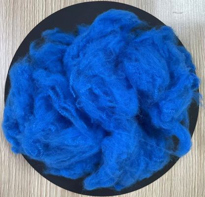 Un bon prix. Polyester recyclé à base de fibres 4.5D 51mm Peacock bleu en ligne