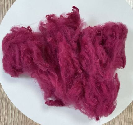 Un bon prix. Fibre de polyester recyclé en fibres discontinues 2.5D 51mm Prune Violet en ligne