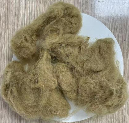 Un bon prix. Fibre de polyester recyclé léger 25D 65mm couleur camel clair en ligne