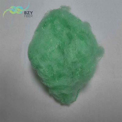 Un bon prix. Dope coloré recyclé polyester vert fibres naturelles pour la fabrication de filature en ligne