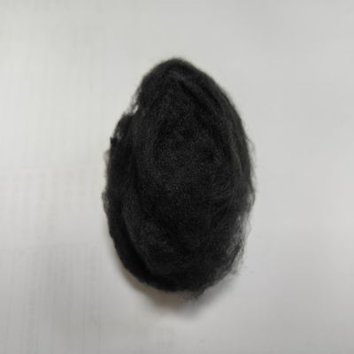 Un bon prix. Fibre de polyester recyclé, agrafée, 2.5D, 51mm, noir, faible humidité en ligne