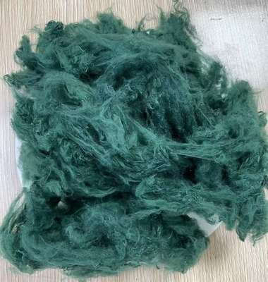 Un bon prix. Noirâtre vert recyclé en fibre de polyester 1.5D 38mm en ligne