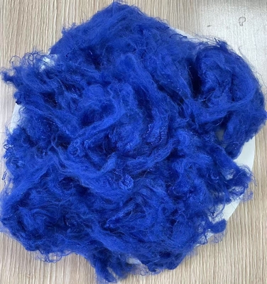 Un bon prix. Fibre de polyester recyclé 1.5D 38mm bleu saphir A grade en ligne
