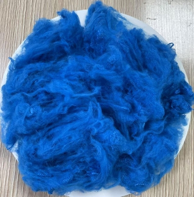 Un bon prix. Polyester recyclé à base de fibre 1.5D 38mm bleu pavon en ligne