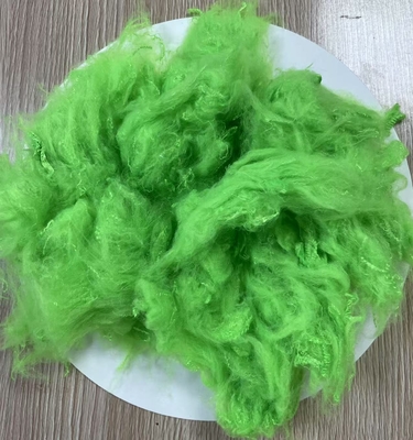 Un bon prix. Polyester recyclé à base de fibres 1.5D 38mm vert pomme en ligne