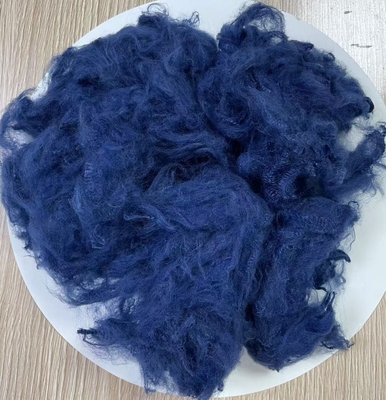 Un bon prix. Fibre de polyester recyclé à fibres discontinues 1.5D 38mm Bleu Saphir en ligne