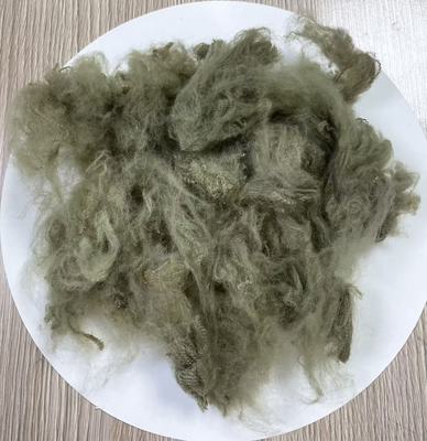 Un bon prix. Recycled Polyester Staple Fiber with 255-265°C Melting Point and Last Fastener 4 Or Above in Army Green en ligne