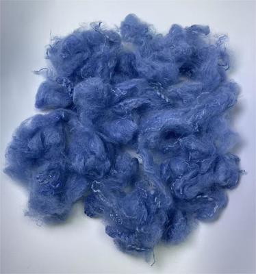 Un bon prix. 2.5D 51mm Blue Recycled Polyester Staple Fiber Lightweight and UV Protected en ligne