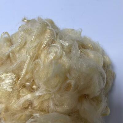 1.5DX51mm Biodégradable, fibre de protéine de soja propre à la peau, destinée aux applications textiles et domestiques