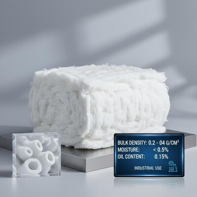 Un bon prix. Fibre discontinue de polyester avec une densité apparente de 0,02 à 0,04 G/cm³ inférieure à 0,5 % d'humidité et 0,15 % d'huile en ligne