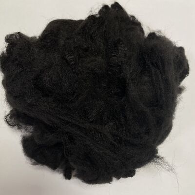 Qualité 5.5D*51mm Fibre de feutre noir ES pour insonorisation et fibre discontinue de feutre de haute couleur, douce et moelleuse, solidité. Spécifications personnalisables usine